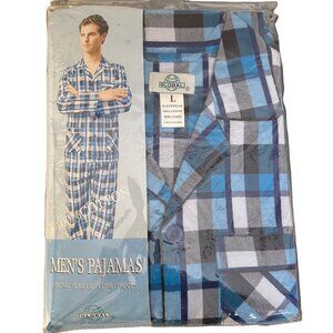 Global Brand Men's Cotton‎ Plaid Pajamas